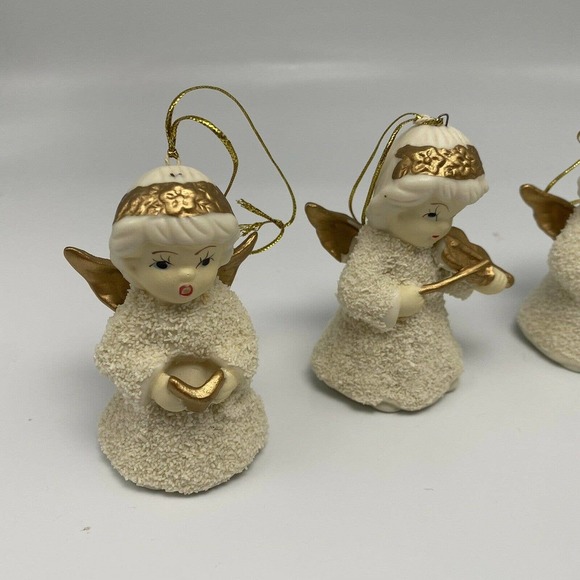 Vtg Lincolnshire Collection Jade Porcelain Christmas Angel Ornament - Picture 3 of 8